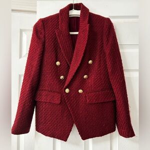 Elie Tahari Rich Red Blazer Jacket Coat NWT size 4